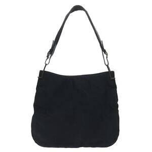 Gucci Nylon Shoulder Bag Black